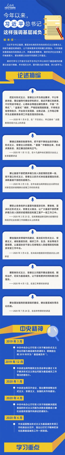 力戒形式主义官僚主义 习近平总书记这